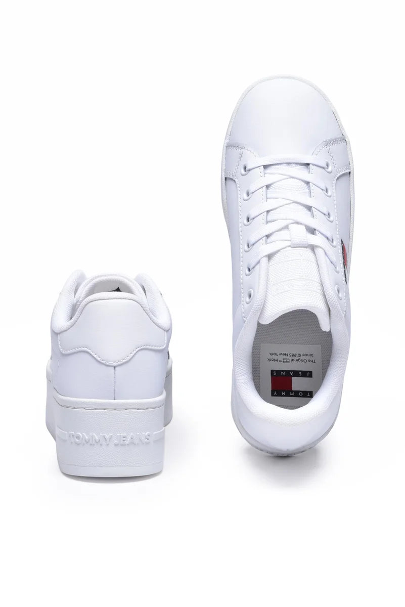 Tommy Jeans Sneakers Flatform Ess - Bianco