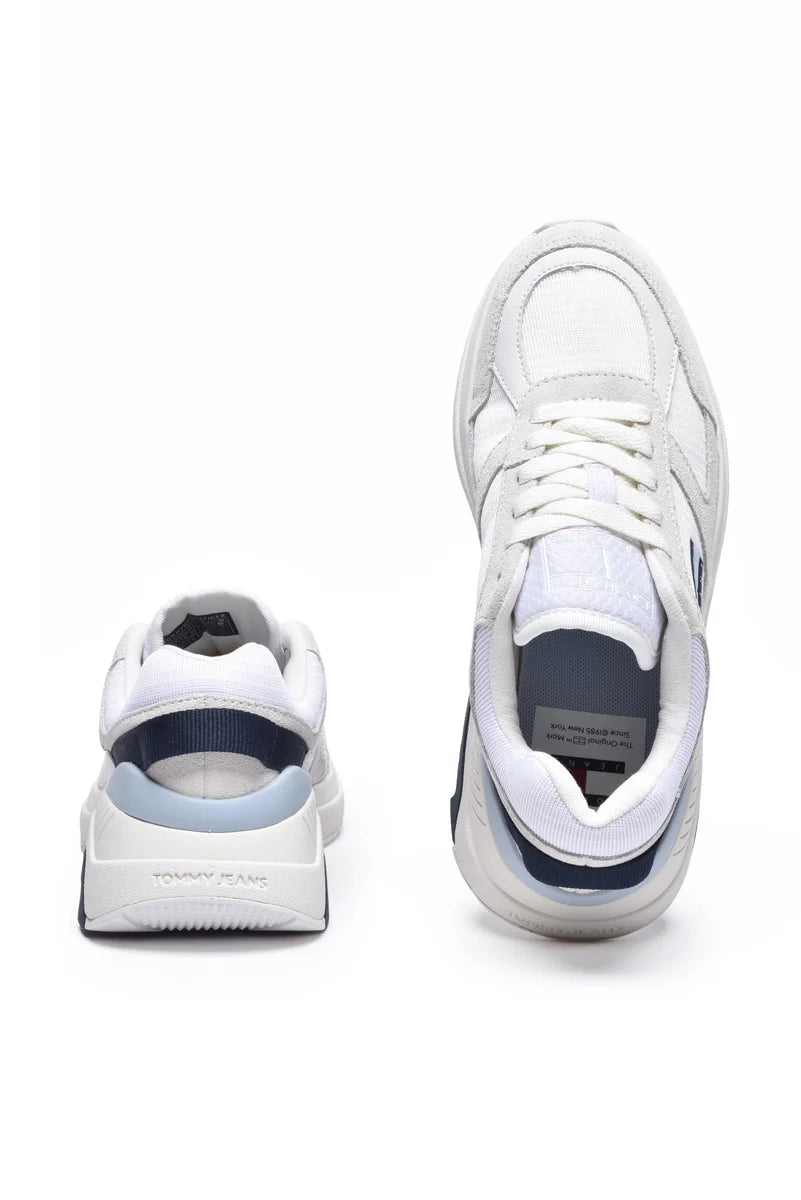 Tommy Jeans Sneakers Runner Combined - Bianco