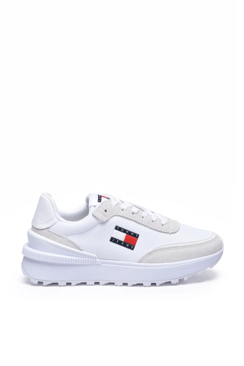 Tommy Jeans Sneakers Tech Runner Ess - Bianco