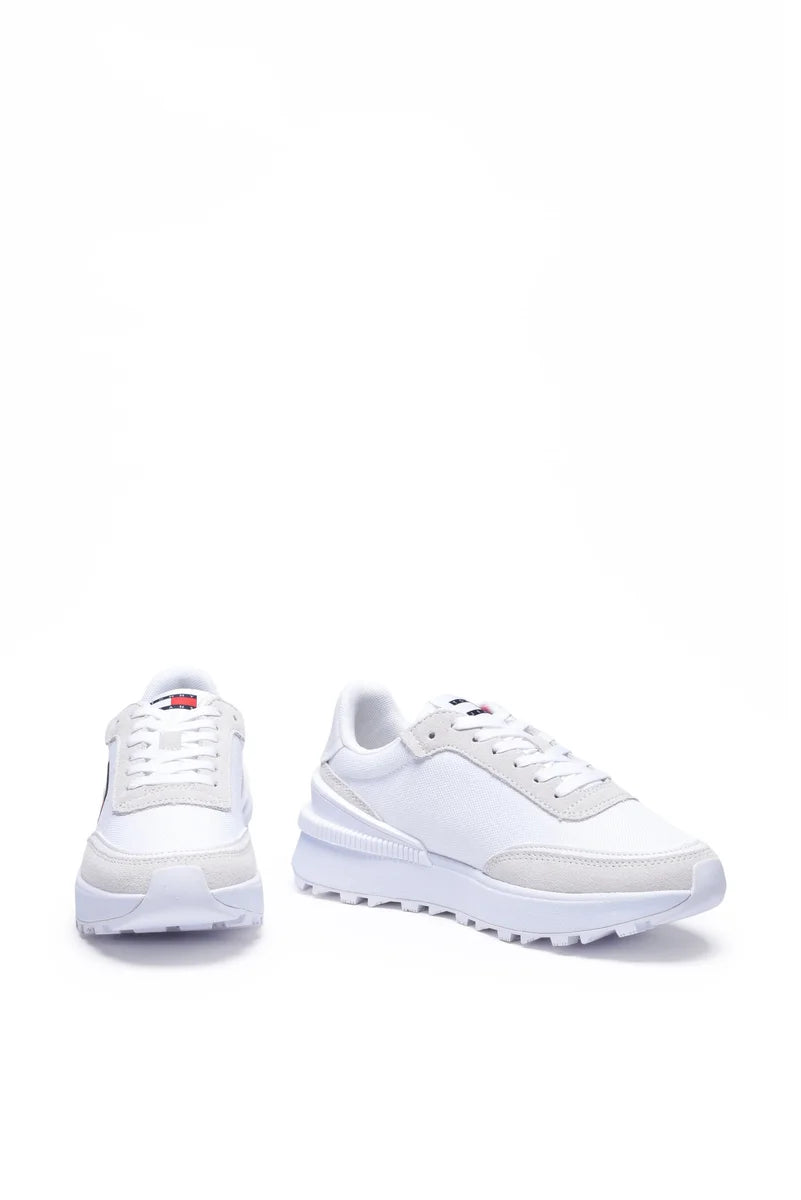 Tommy Jeans Sneakers Tech Runner Ess - Bianco