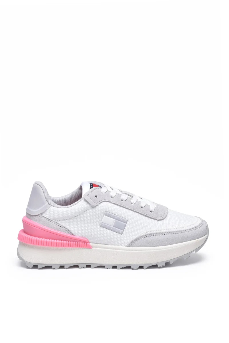 Tommy Jeans Sneakers Tech Runner Ess - Bianco/Grigio