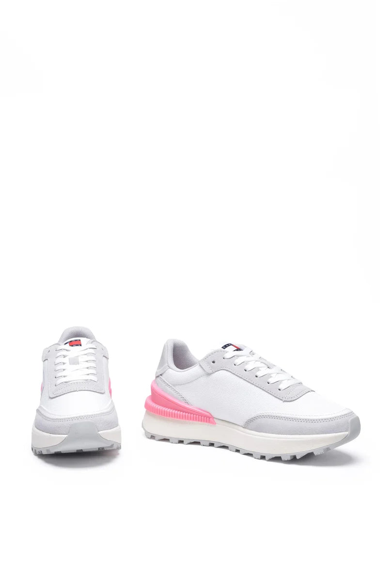 Tommy Jeans Sneakers Tech Runner Ess - Bianco/Grigio