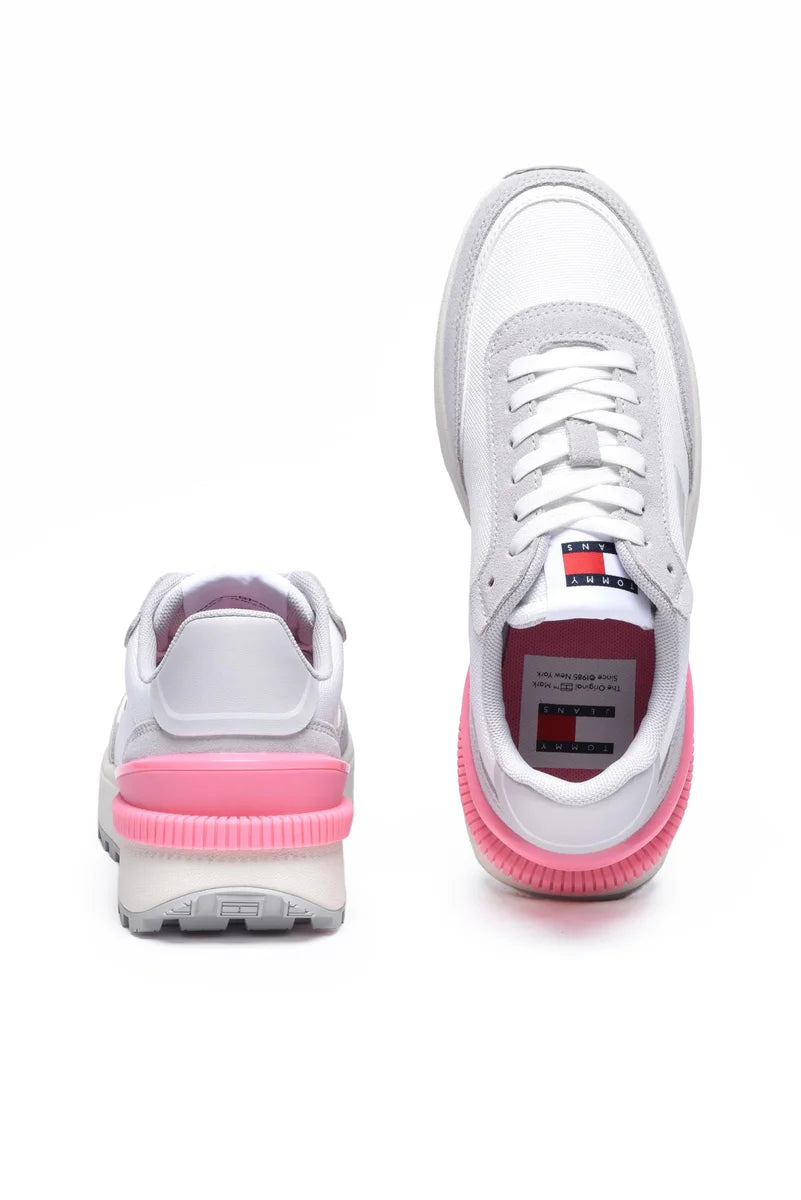 Tommy Jeans Sneakers Tech Runner Ess - Bianco/Grigio