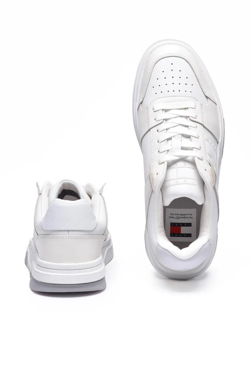 Tommy Jeans Sneakers Retro Basket - Bianco
