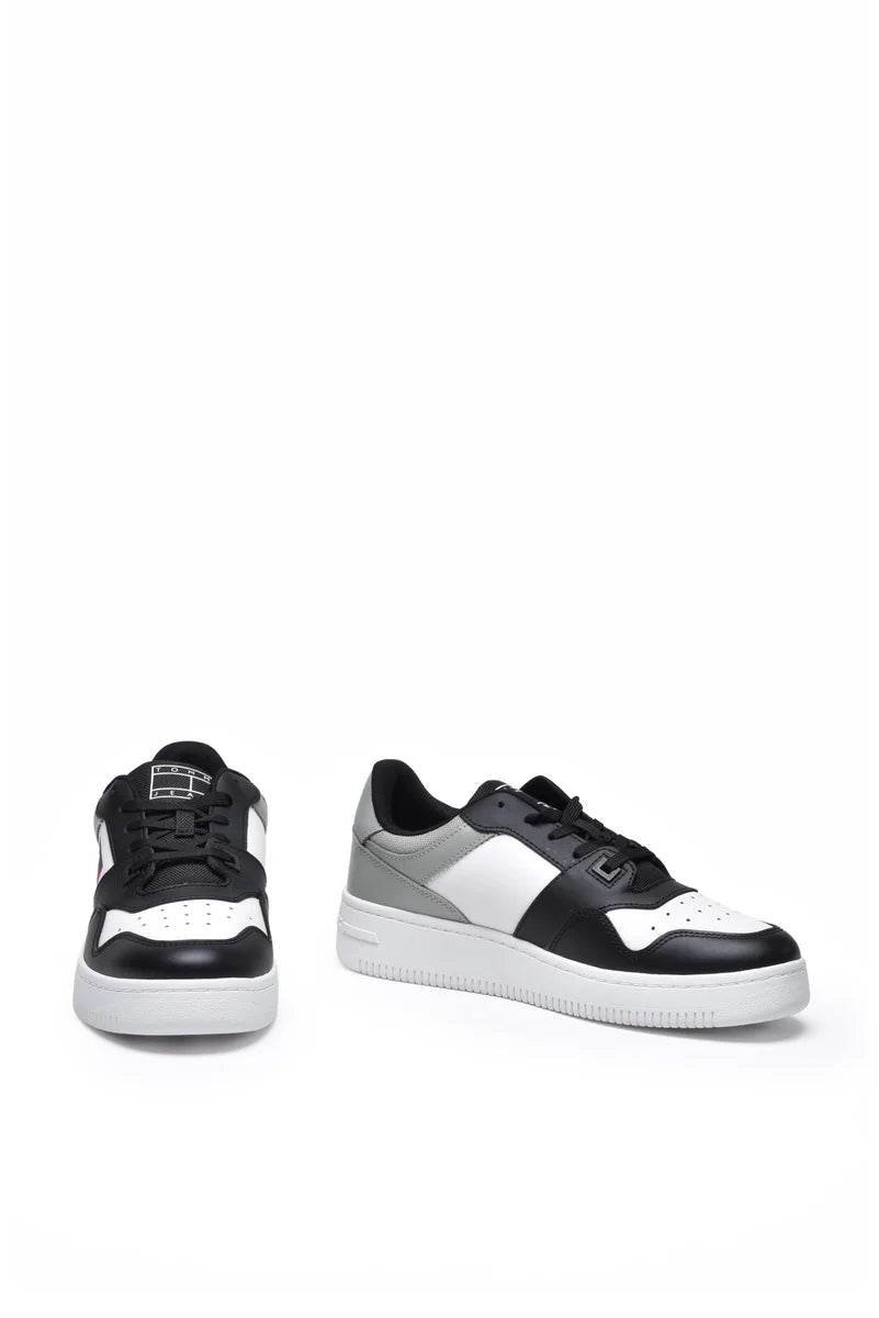 Tommy Jeans Sneakers Retro Basket - Bianco/Nero
