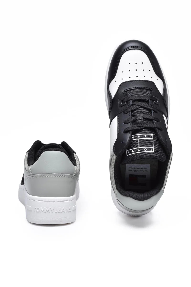 Tommy Jeans Sneakers Retro Basket - Bianco/Nero