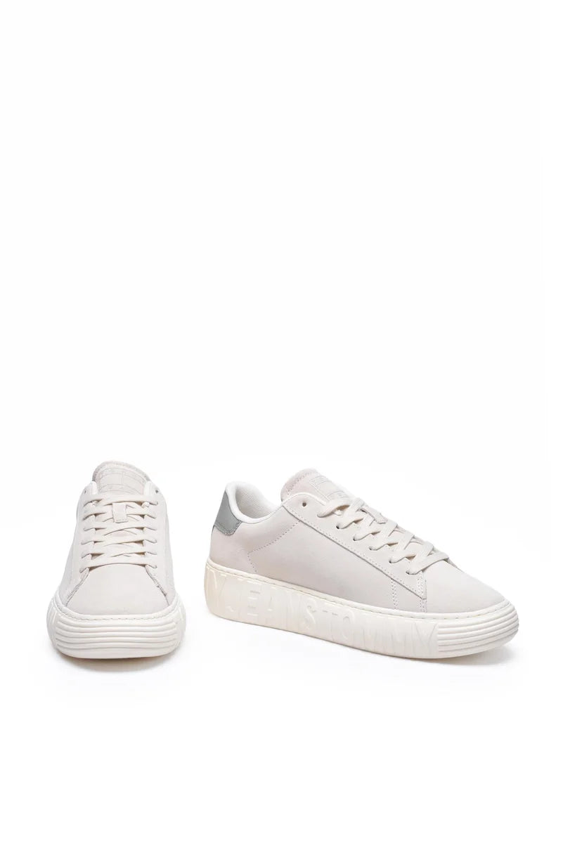 Tommy Jeans Sneakers Suede Outsole - Bianco