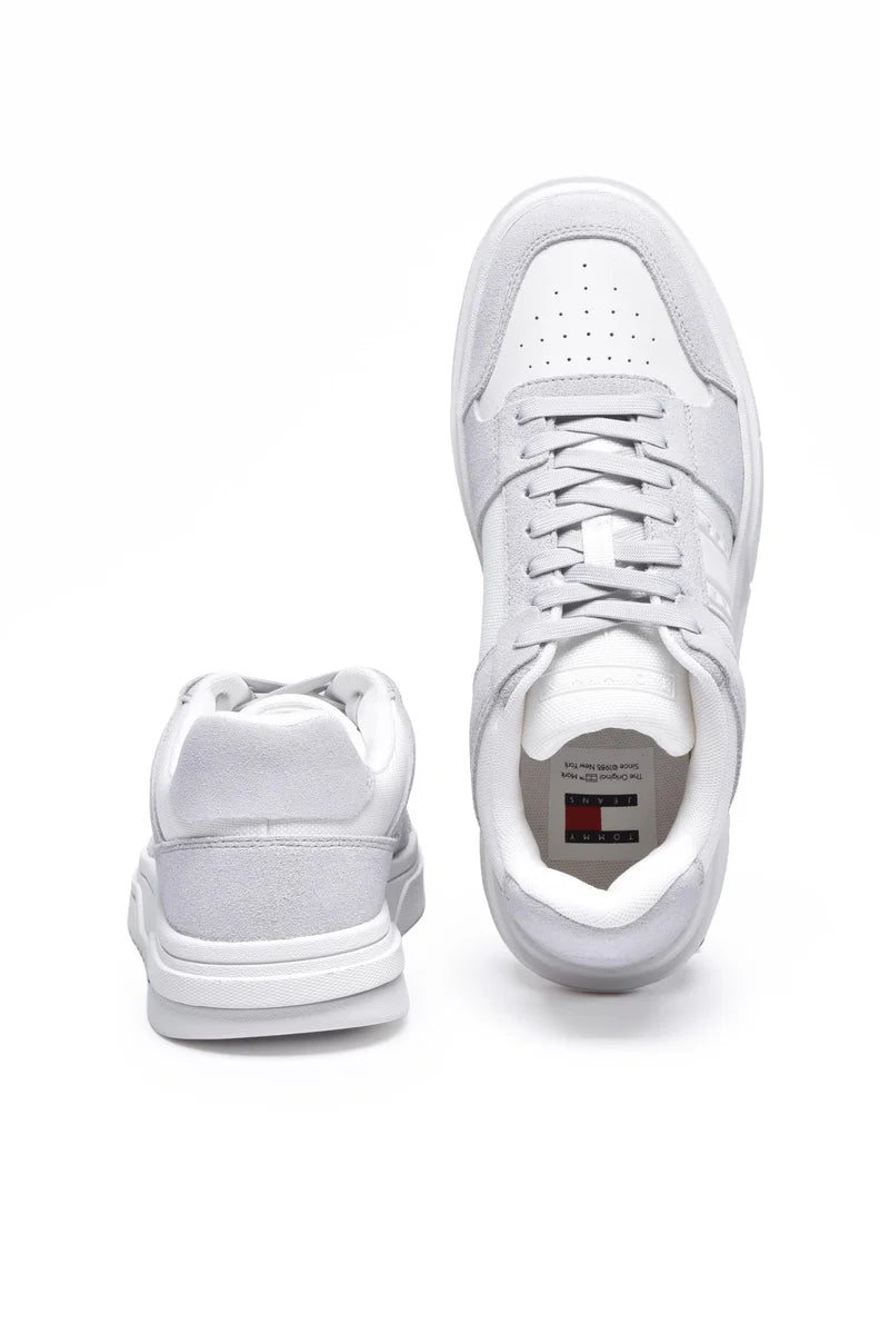 Tommy Jeans Sneakers Brooklyn Suede - Bianco/Grigio