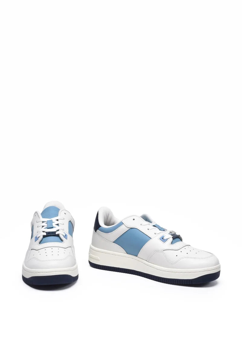 Tommy Jeans Sneakers Basket - White/Sky Blue