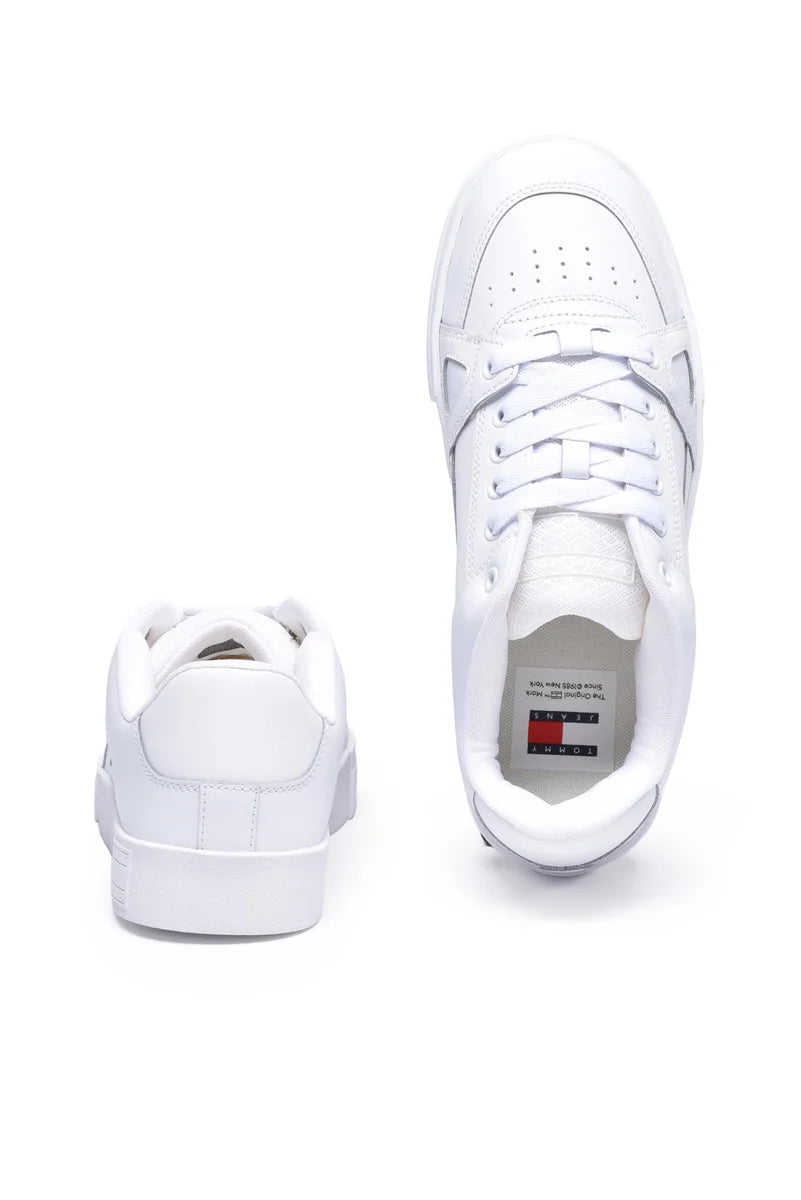 Tommy Jeans Sneakers Vulcanized Foxing Flag - Bianco