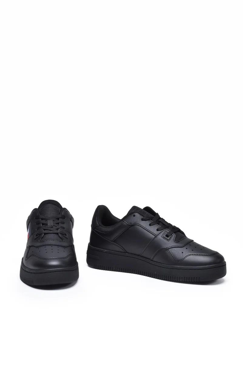 Tommy Jeans Sneakers Retro Basket Ess Pelle - Nero