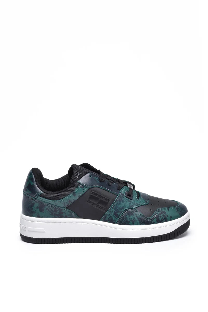 Tommy Jeans Sneakers Pelle/Poliestere - Nero/Verde