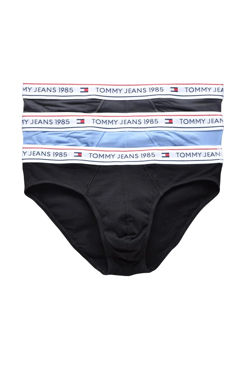 Tommy Jeans Set Slip 3 Pz Cotone Elastan - Black/Heavenly