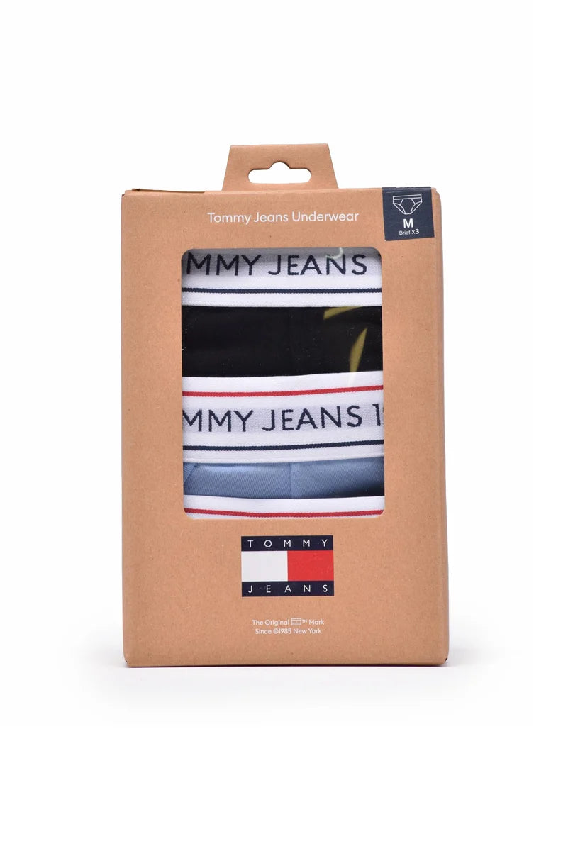 Tommy Jeans Set Slip 3 Pz Cotone Elastan - Black/Heavenly