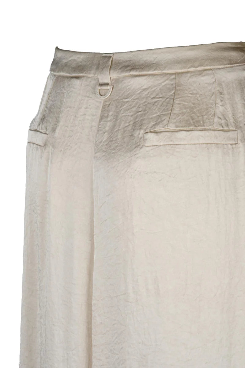 Marella Monochrome Pantalone Silicio Satin - Beige