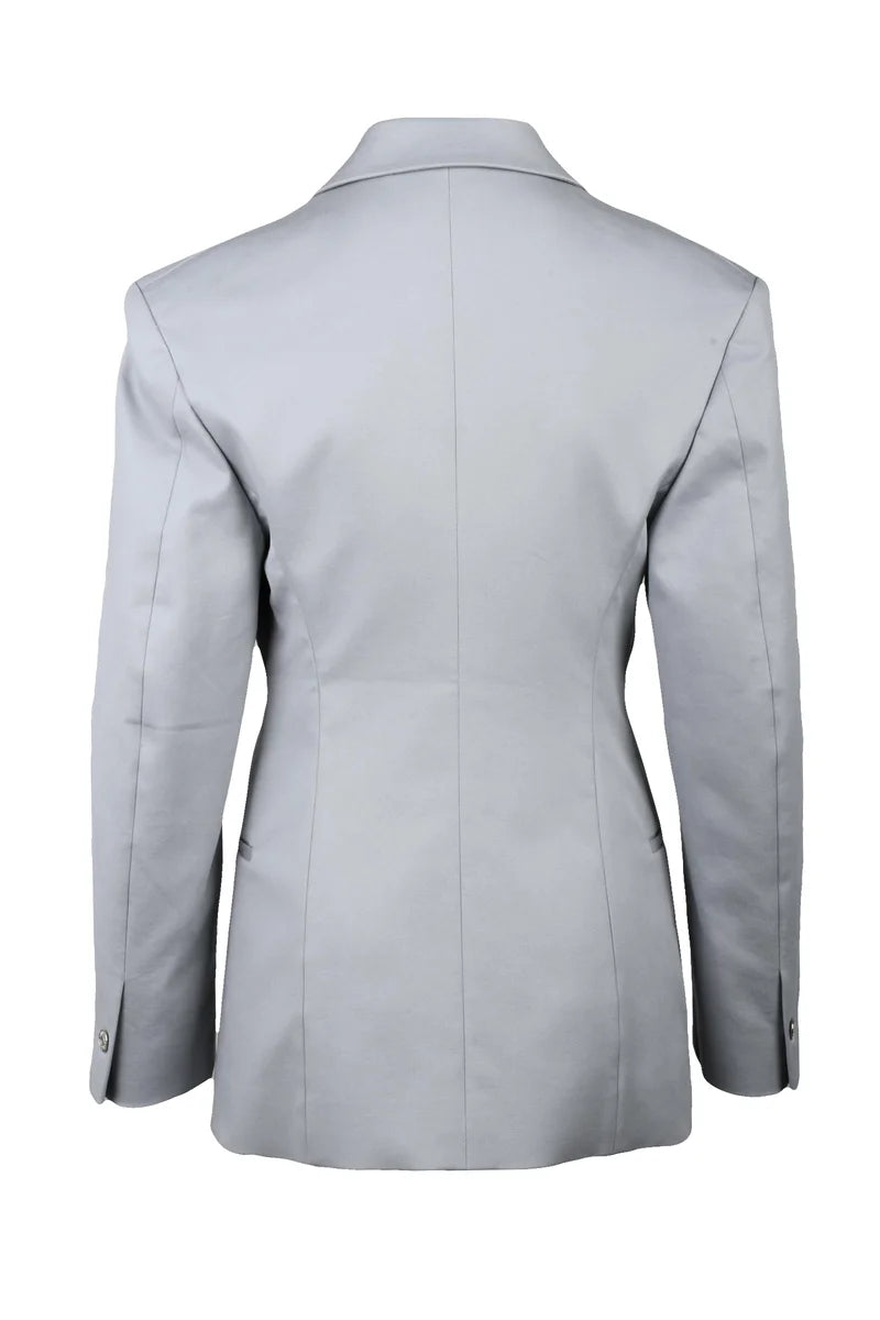 Mo5ch1no Jeans Giacca Sfiancata Bottoni - Grigio