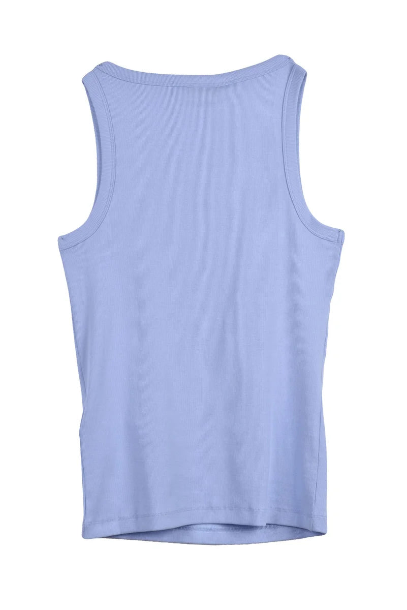 Marella Sport Top Minorca in Cotone Stretch - Azzurro