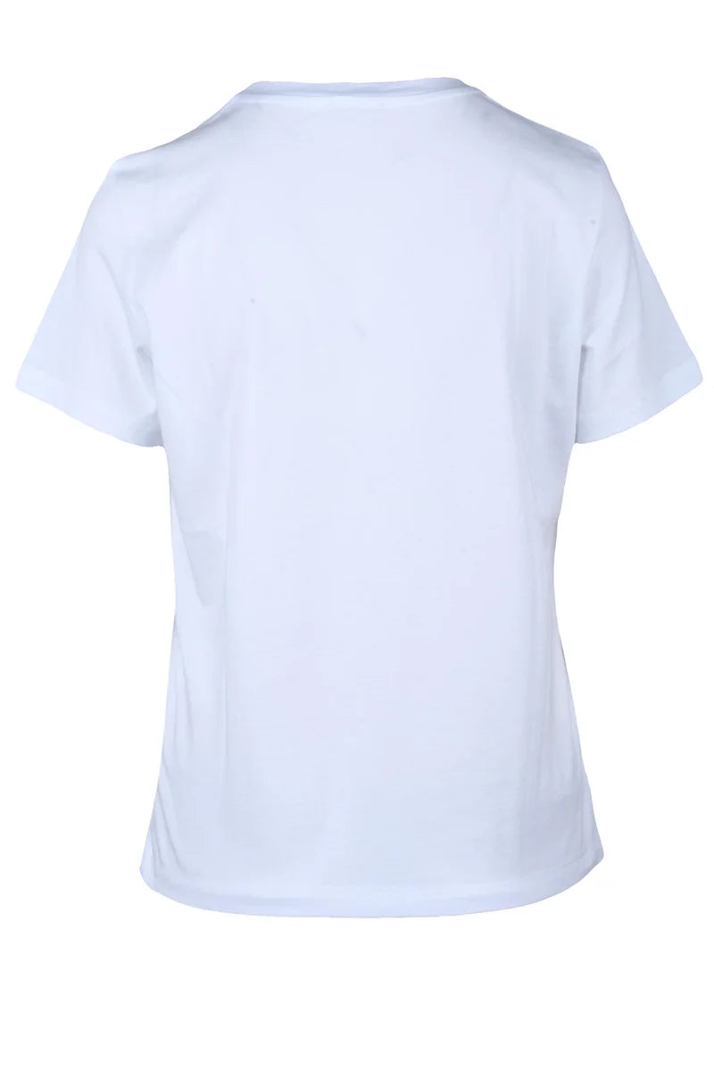 Marella Sport T-shirt Cotone - Bianco/Rosso
