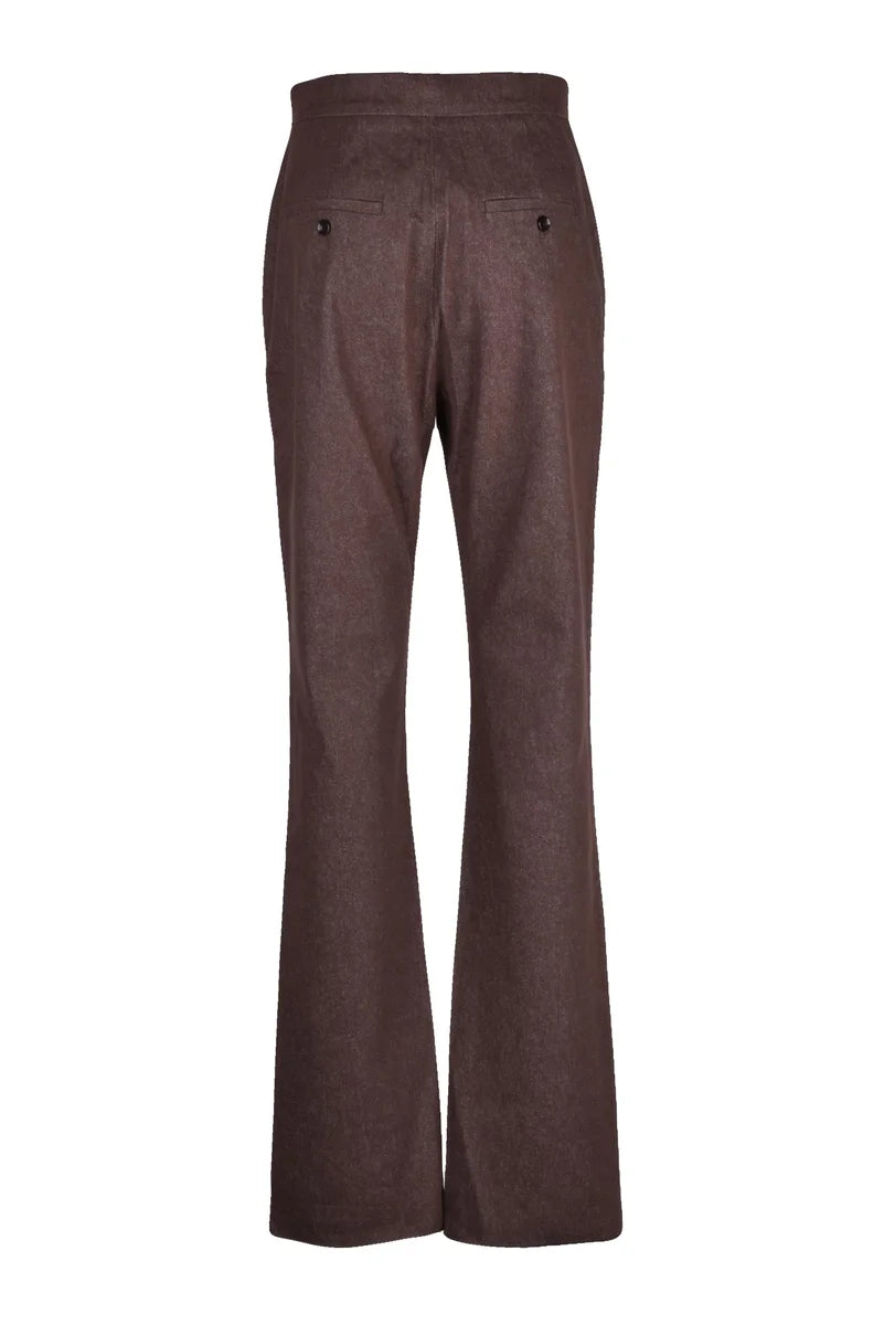 Max Mara Sfilata Pantaloni Galizia Marrone