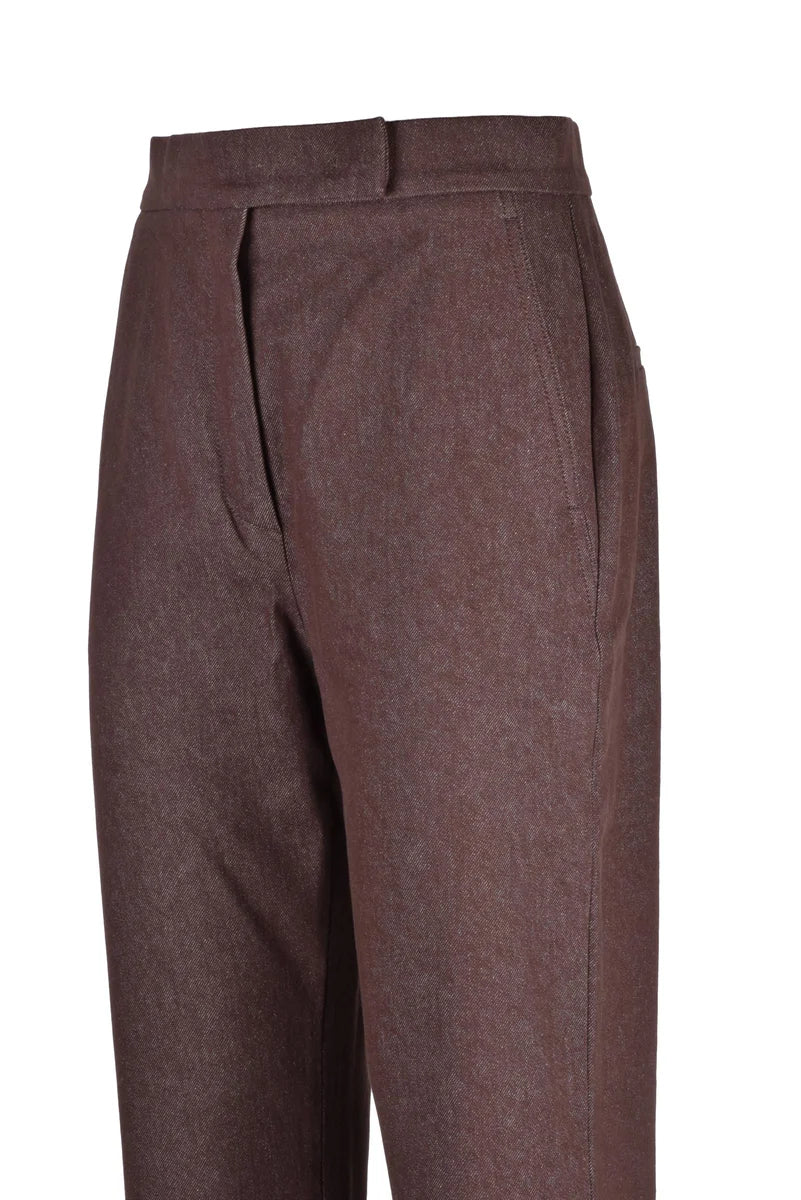Max Mara Sfilata Pantaloni Galizia Marrone