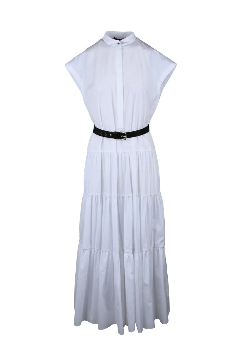 Max Mara Studio Abito Chemisiere Bairo Cotone - Bianco