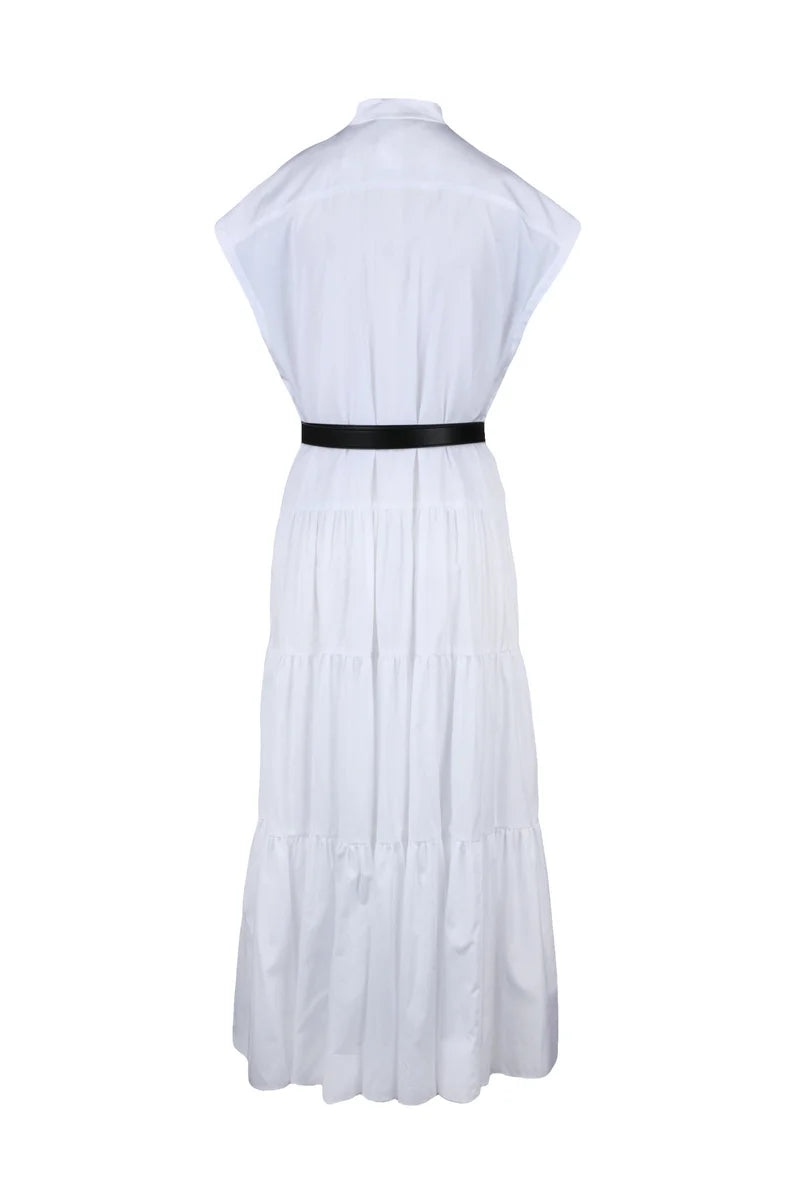 Max Mara Studio Abito Chemisiere Bairo Cotone - Bianco