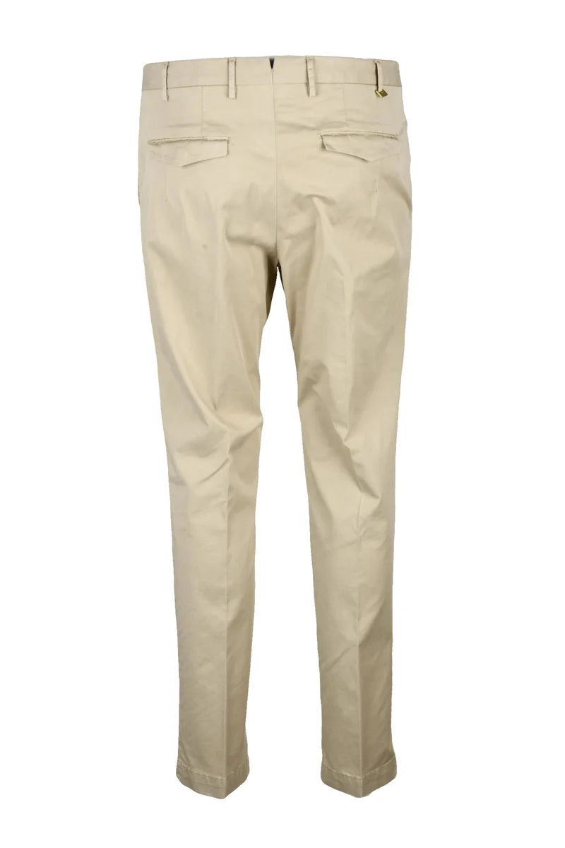 Pt Torino Pantalone Uomo Lyocell/Cotone Stretch - Beige
