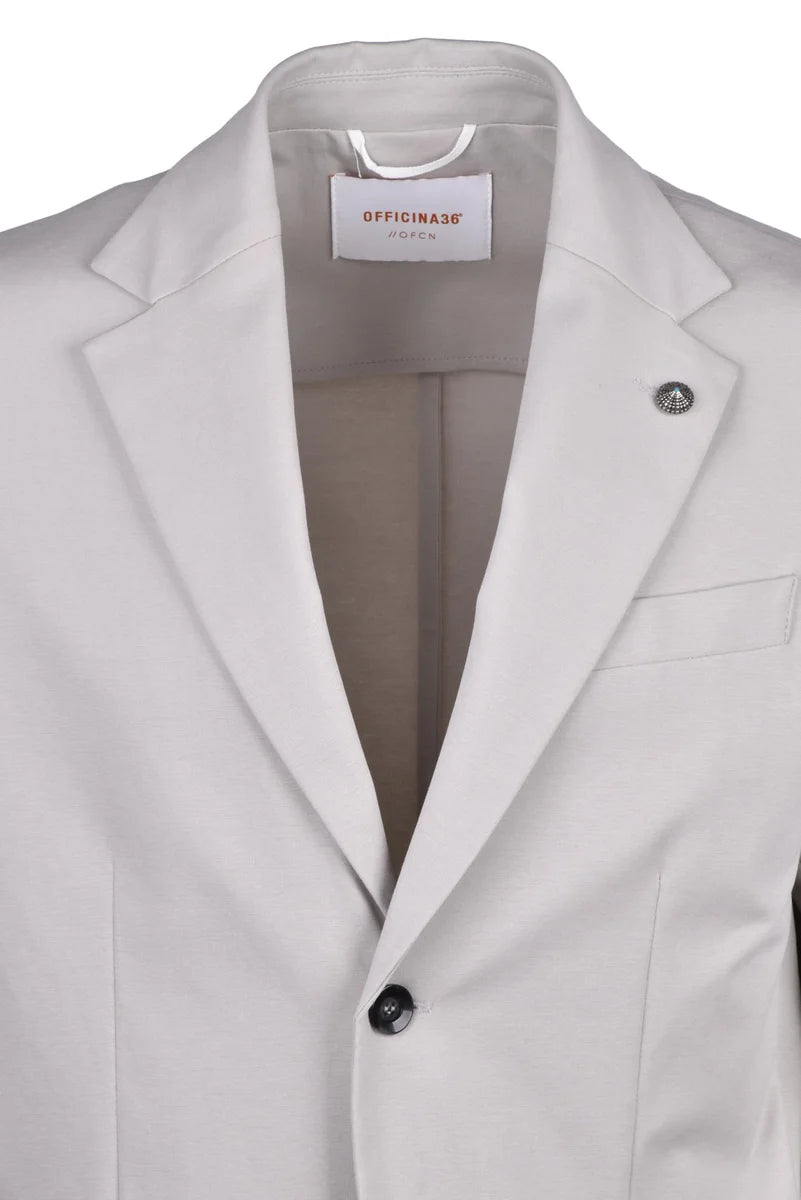 Officina 36 Men's Unlined Jacket - Light Grey