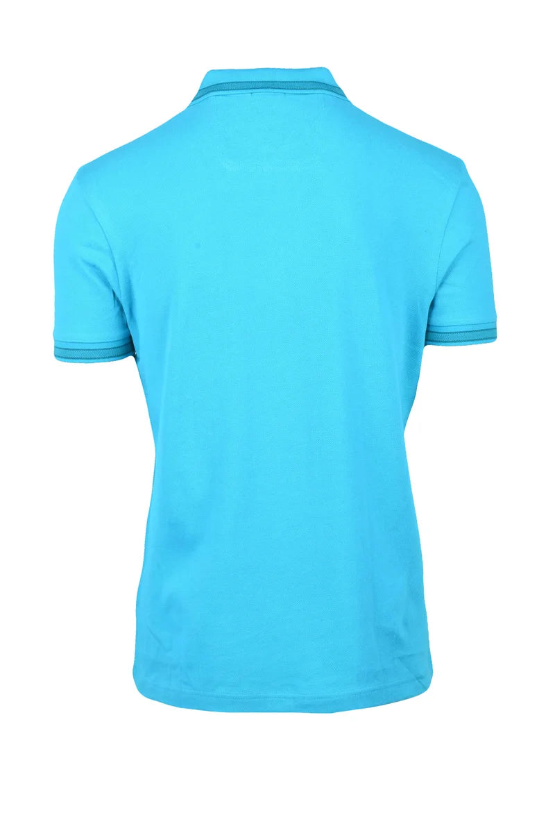 BOSS Polo Uomo Cotone - Azzurro