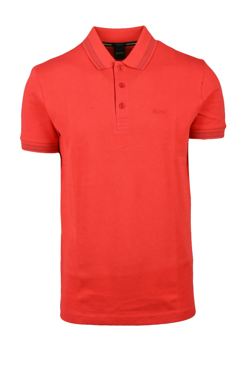 BOSS Polo Uomo Cotone - Azzurro