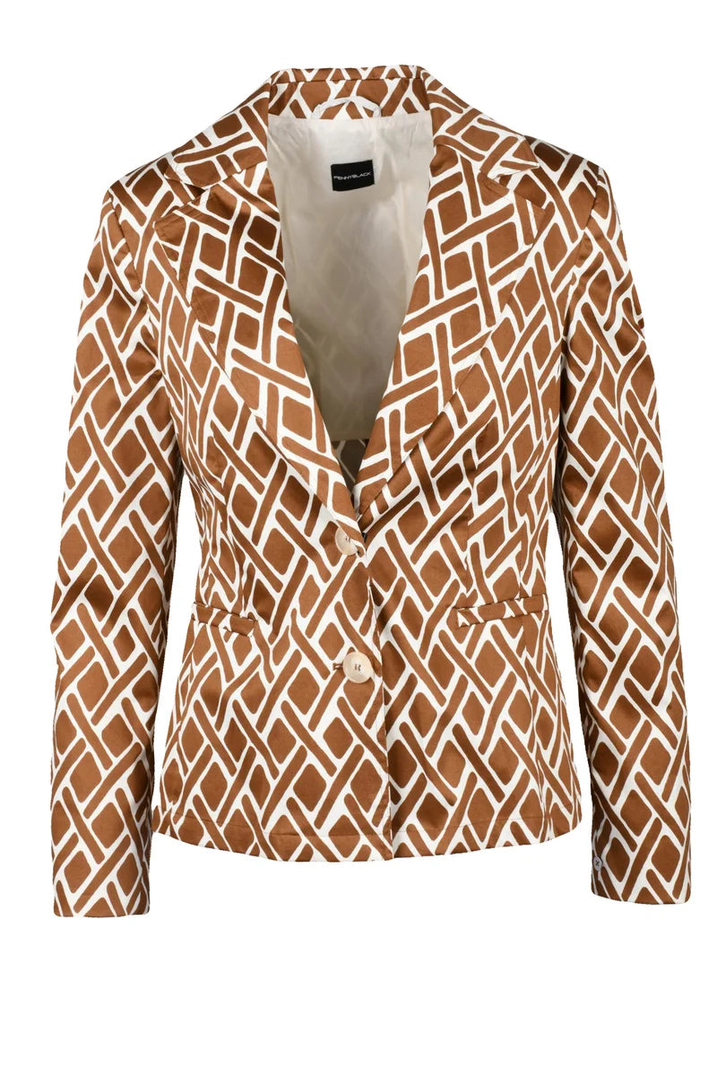 Pennyblack Giacca Nabot Sfiancata - Beige/Rust