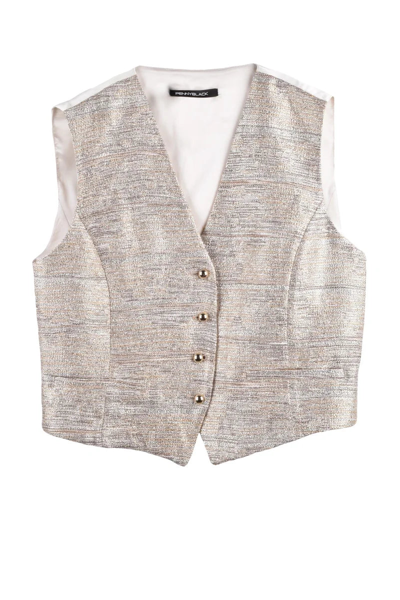 Pennyblack Gilet Metallico - Oro