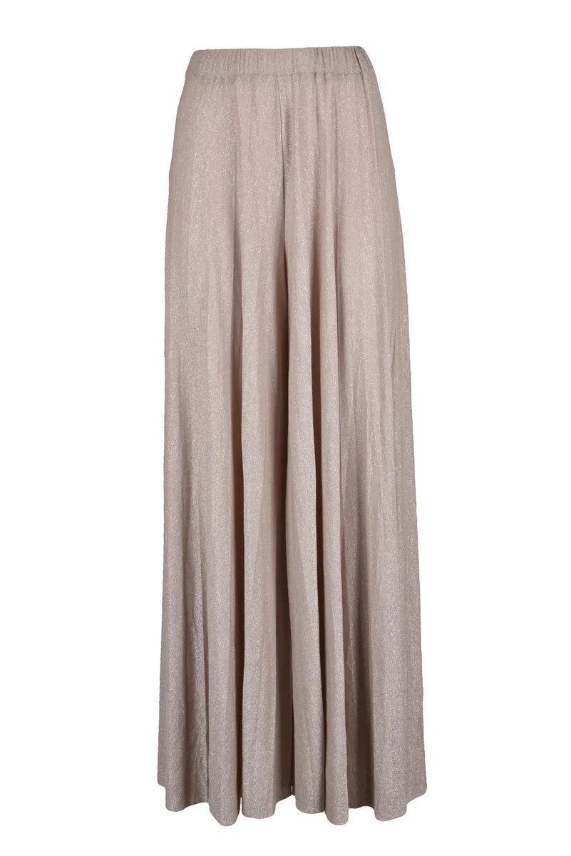 Pennyblack Pantaloni Vita Alta Plissettati - Beige