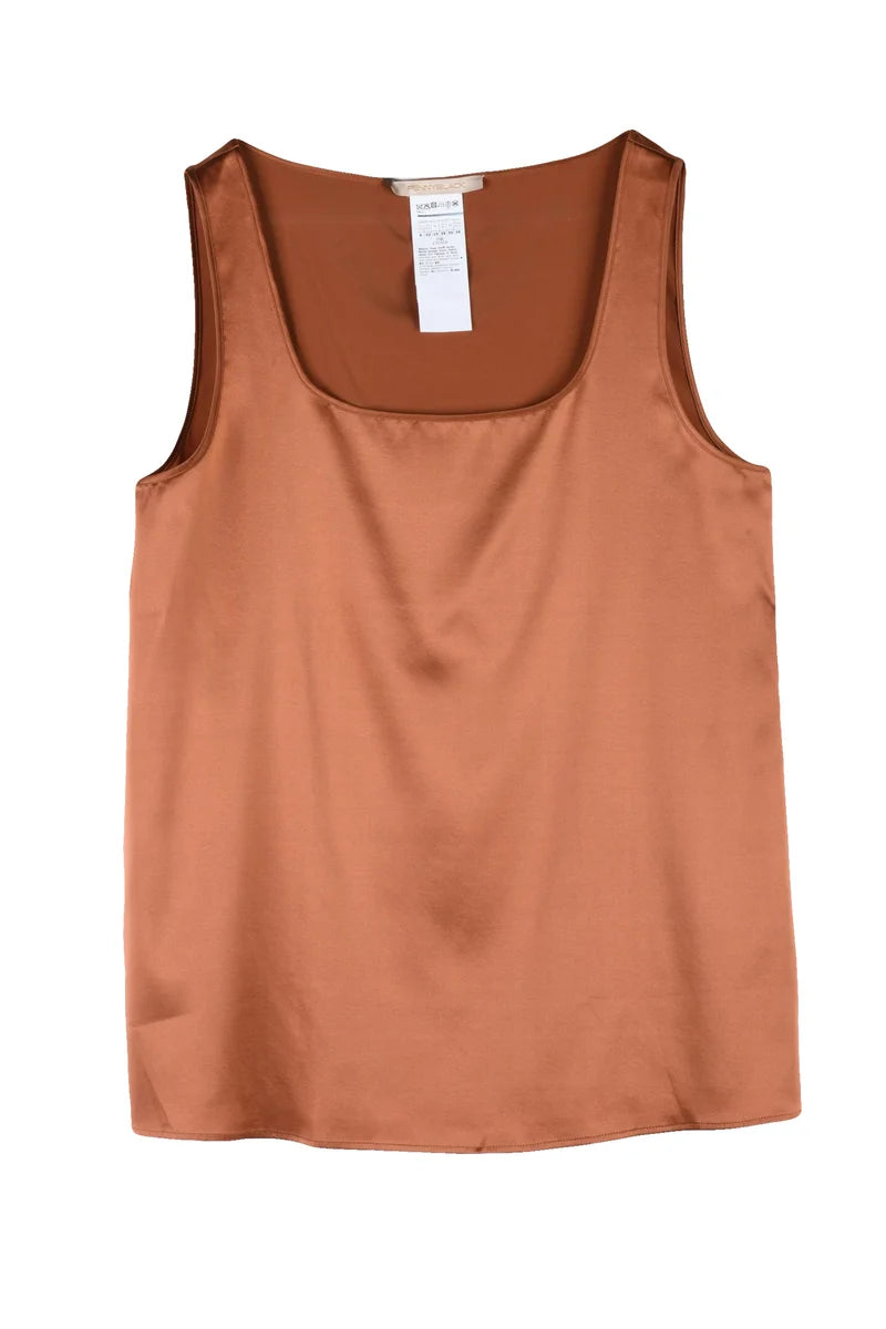 Pennyblack Top in Seta Stretch - Bronzo