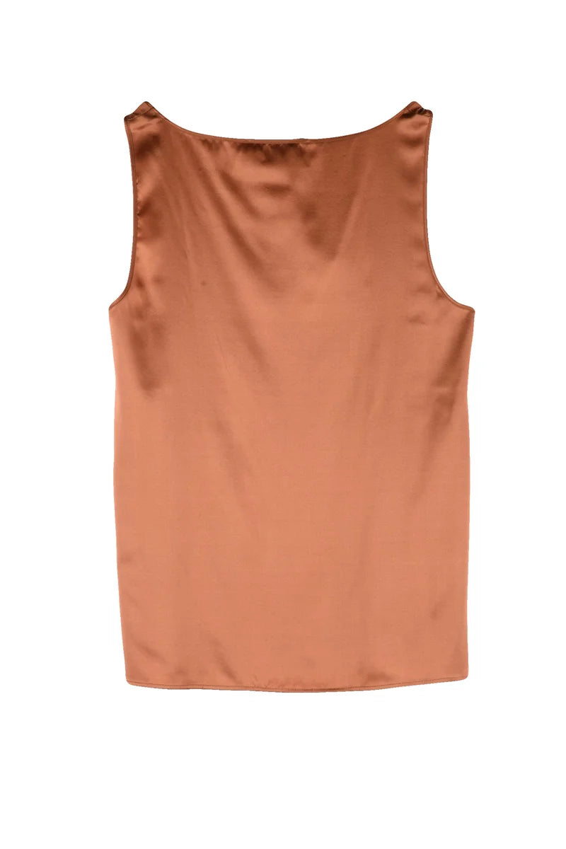 Pennyblack Top in Seta Stretch - Bronzo