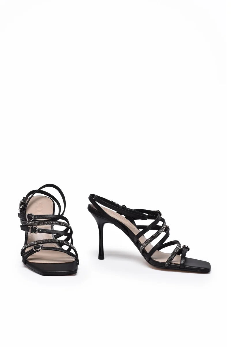 Pinko Sandalo Pelle Altezza Tacco 9cm - Nero