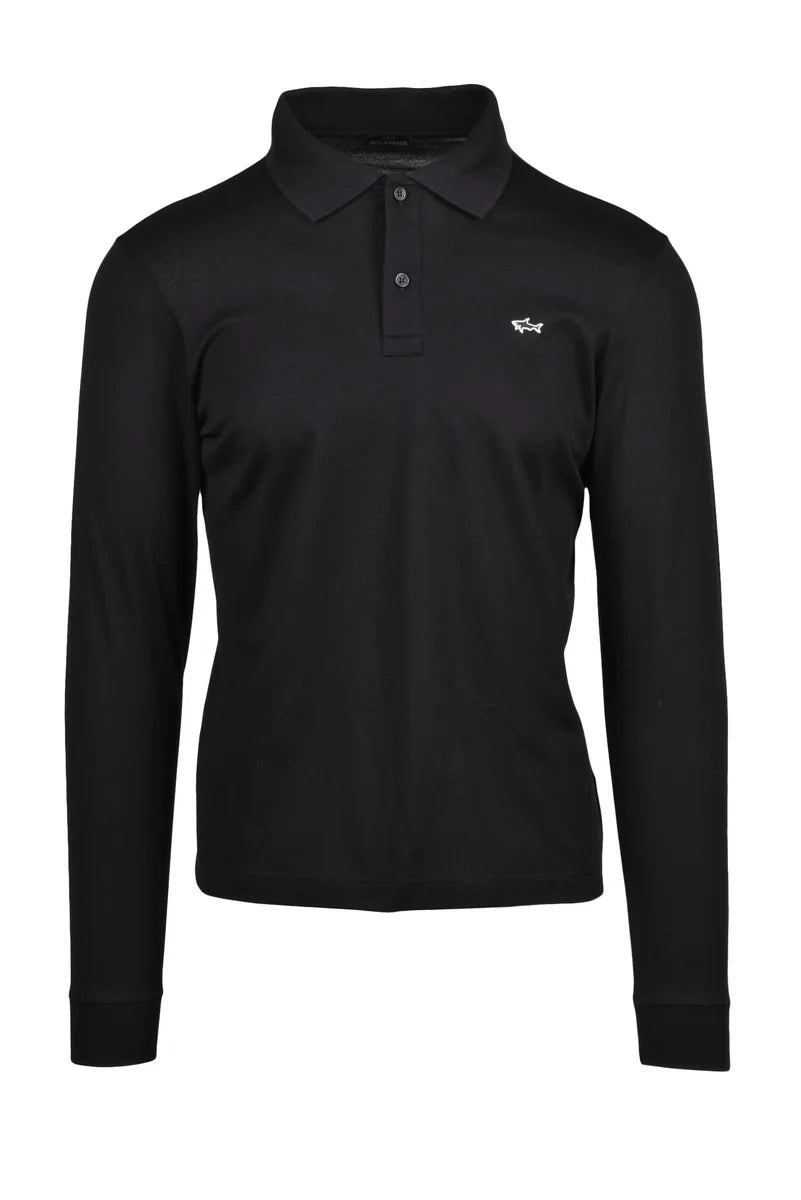 Paul & Shark Polo Manica Lunga Cotone - Verde Militare