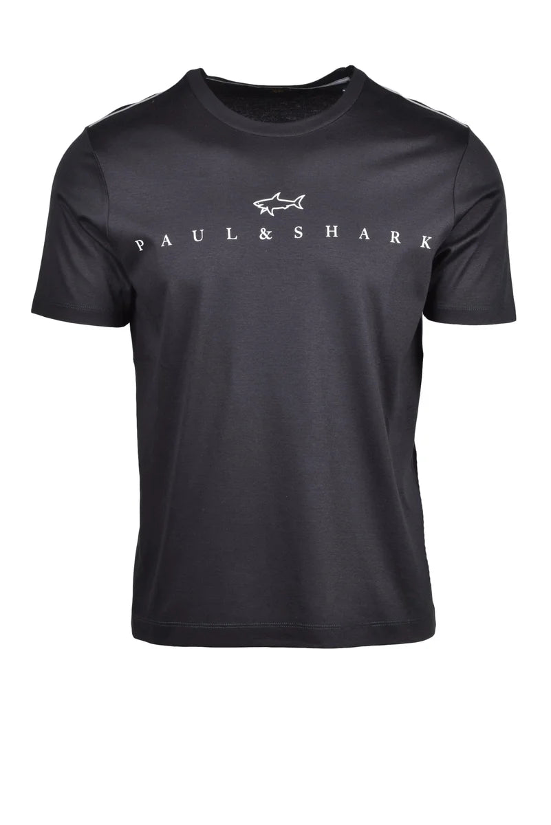 Paul & Shark T-shirt Cotone Lyocell - Nero