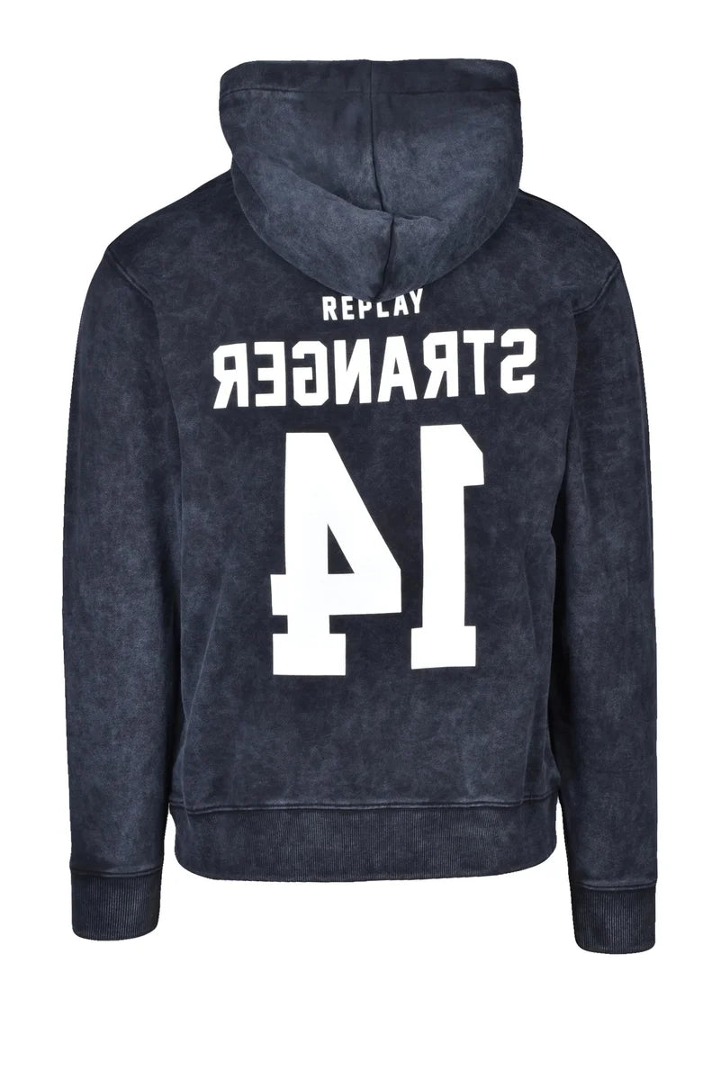Replay Felpa con Cappuccio - Nero