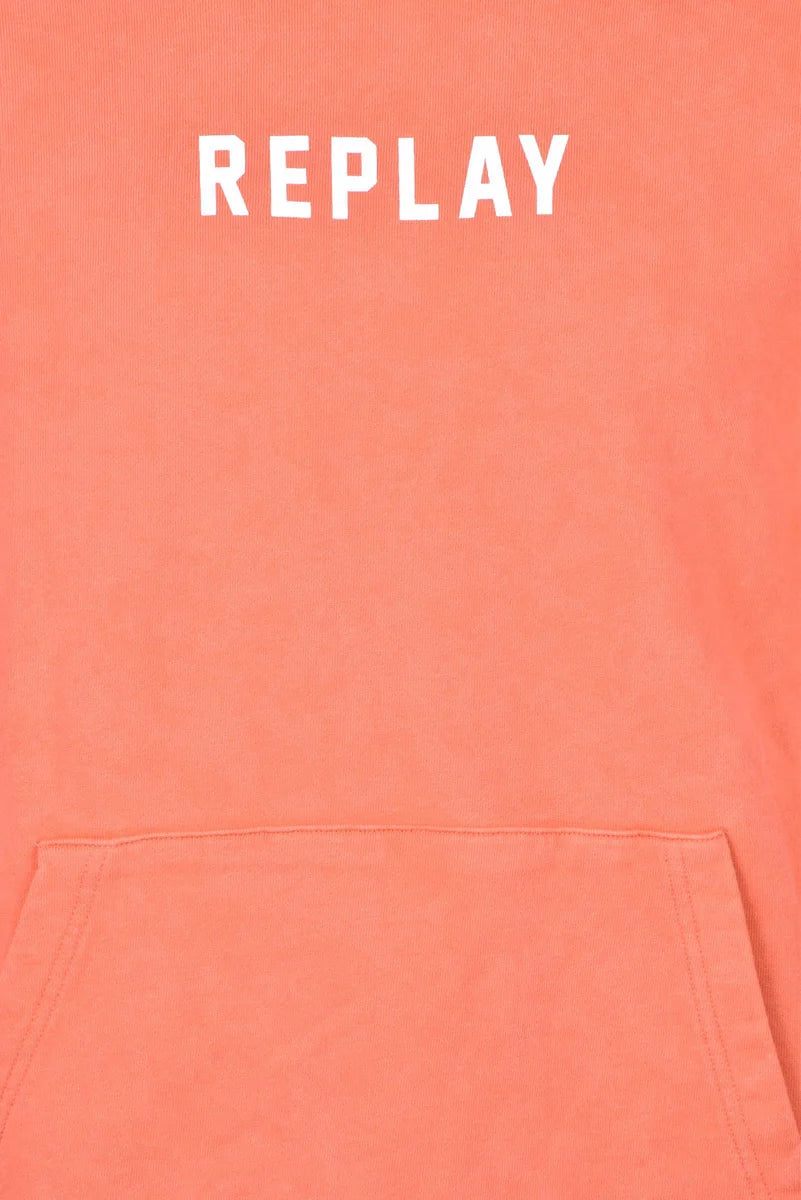 Replay Felpa con Cappuccio - Rosso