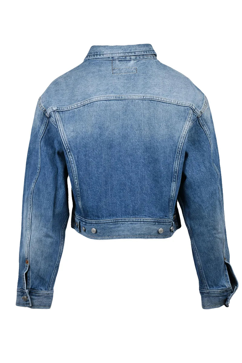 Replay Giubbotto Denim - Celeste