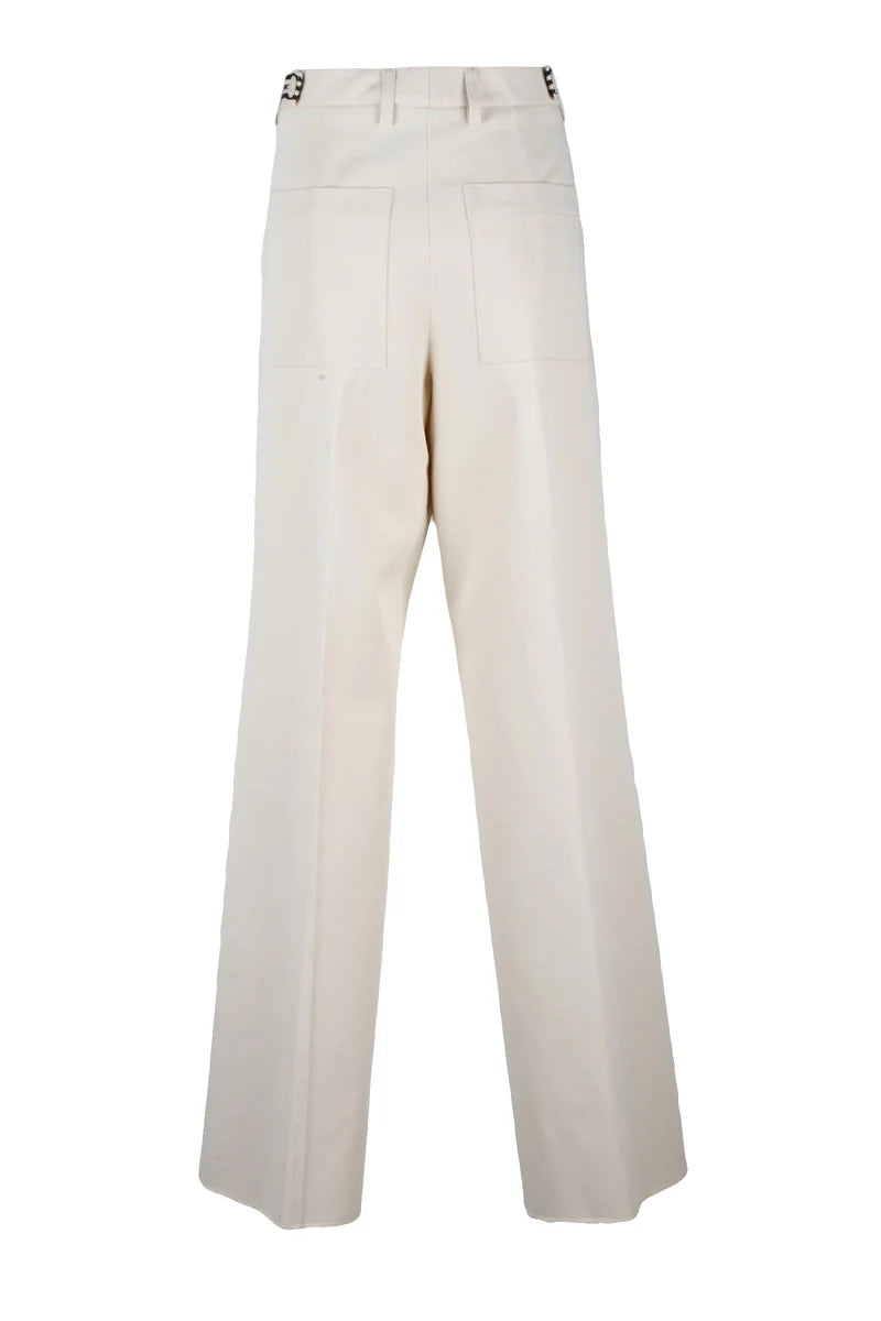 Seafarer Pantaloni Gamba Larga - Bianco