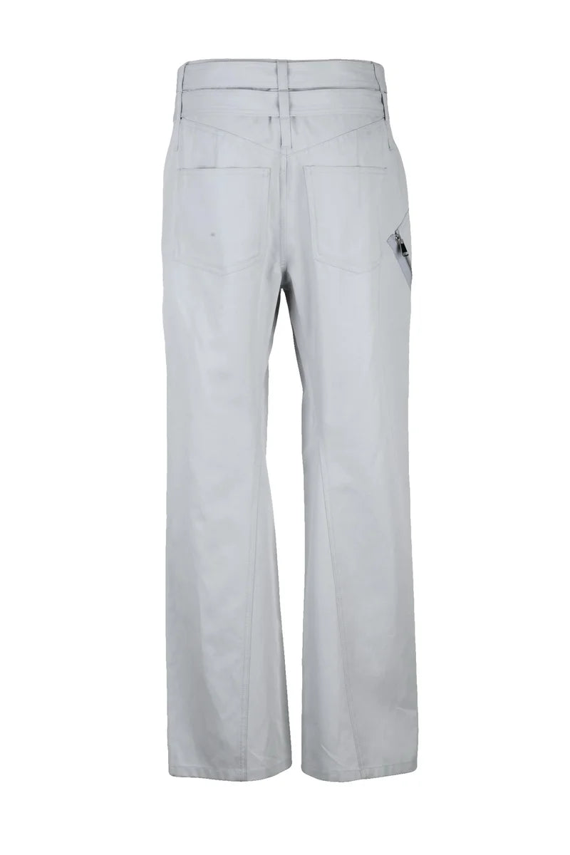 Seafarer Pantaloni Stephanie Gamba Larga - Grigio