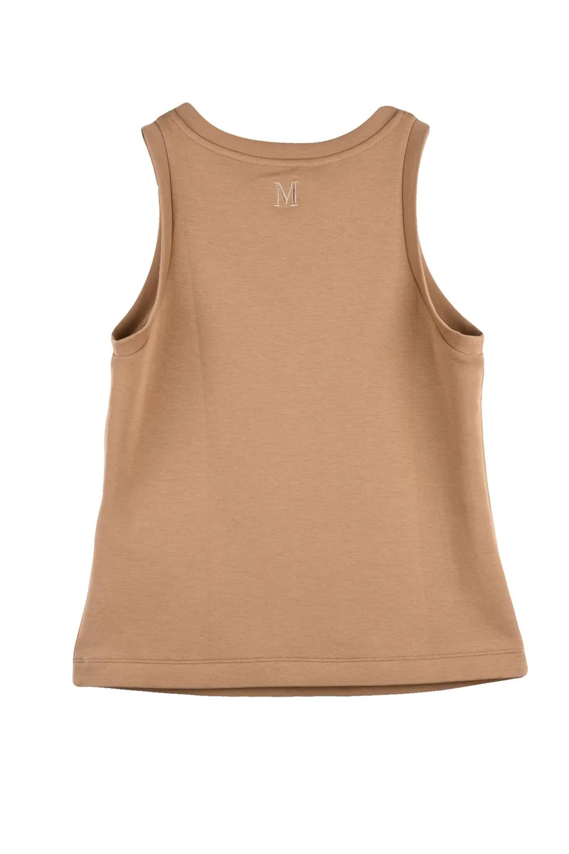 's Max Mara Top Carolina in Cotone Stretch - Cammello