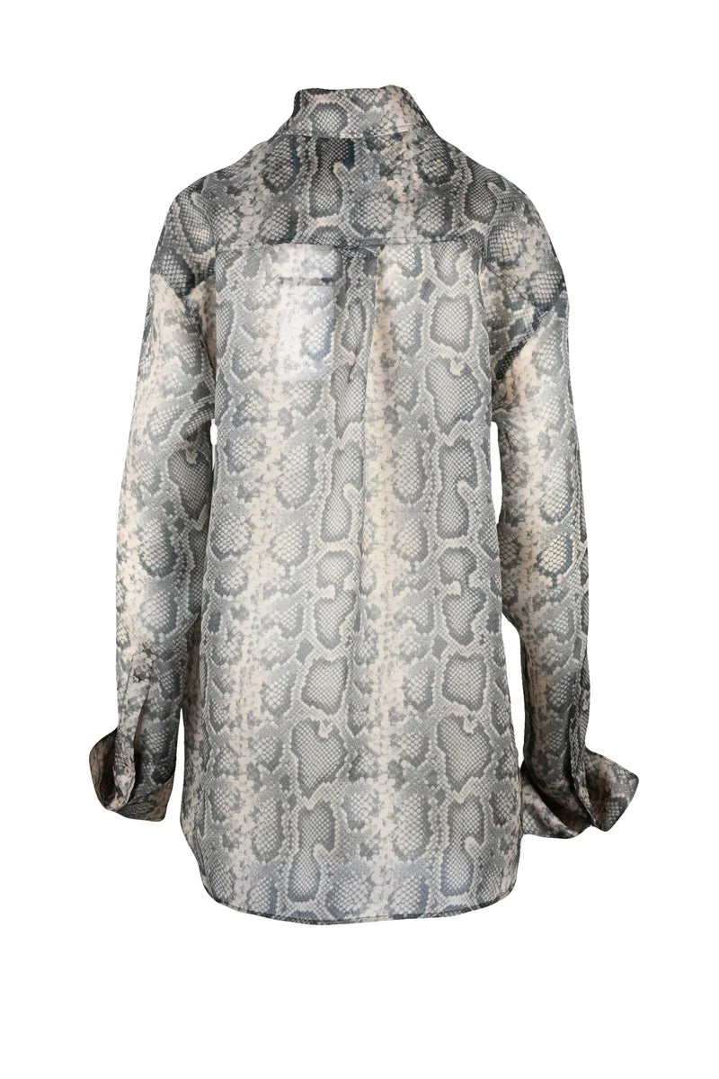 Sportmax Camicia in Voile - Beige/Nero