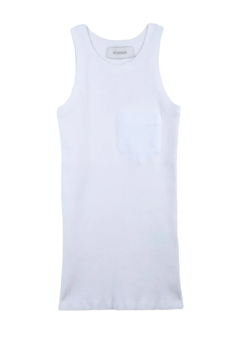 Sportmax Top Aia in Viscosa e Poliestere - Bianco