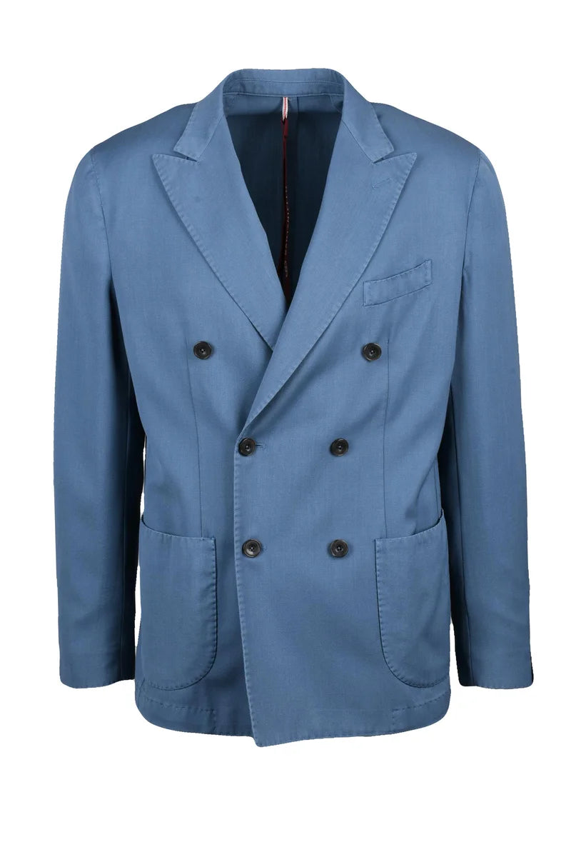 Santaniello Blazer Doppiopetto Lana - Blu
