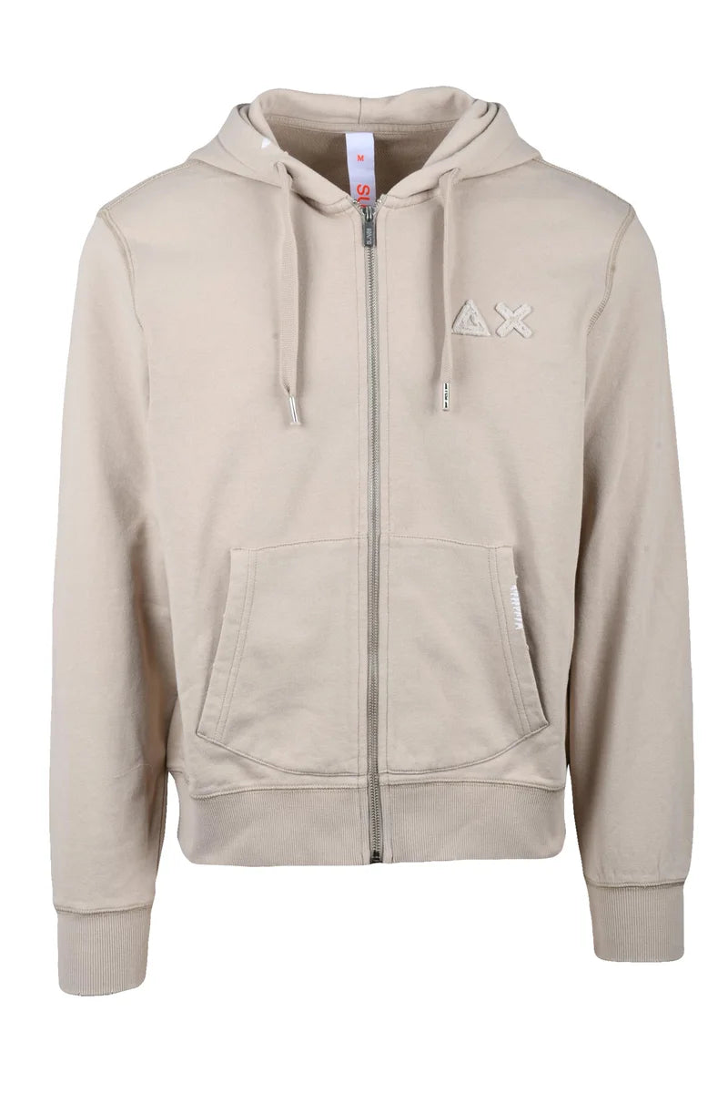 Sun68 Felpa con Zip - Beige