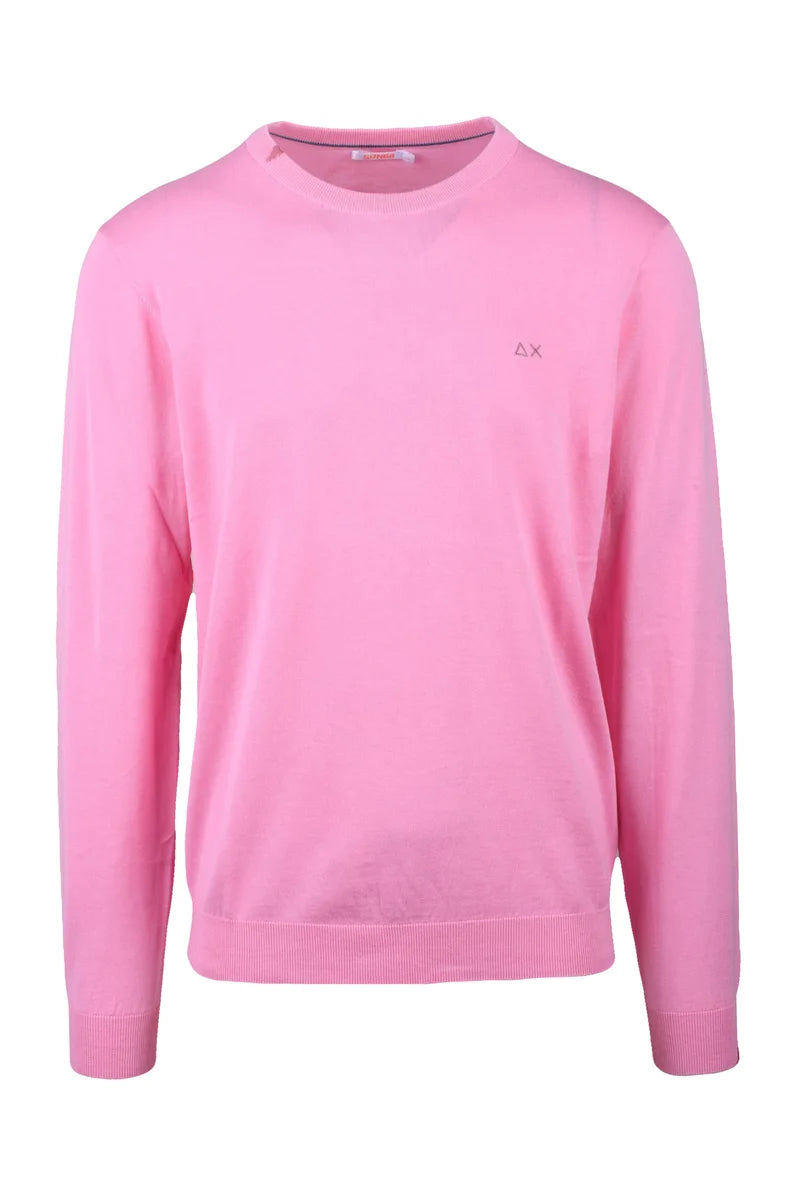 Sun68 Maglioncino Girocollo Cotone - Rosa