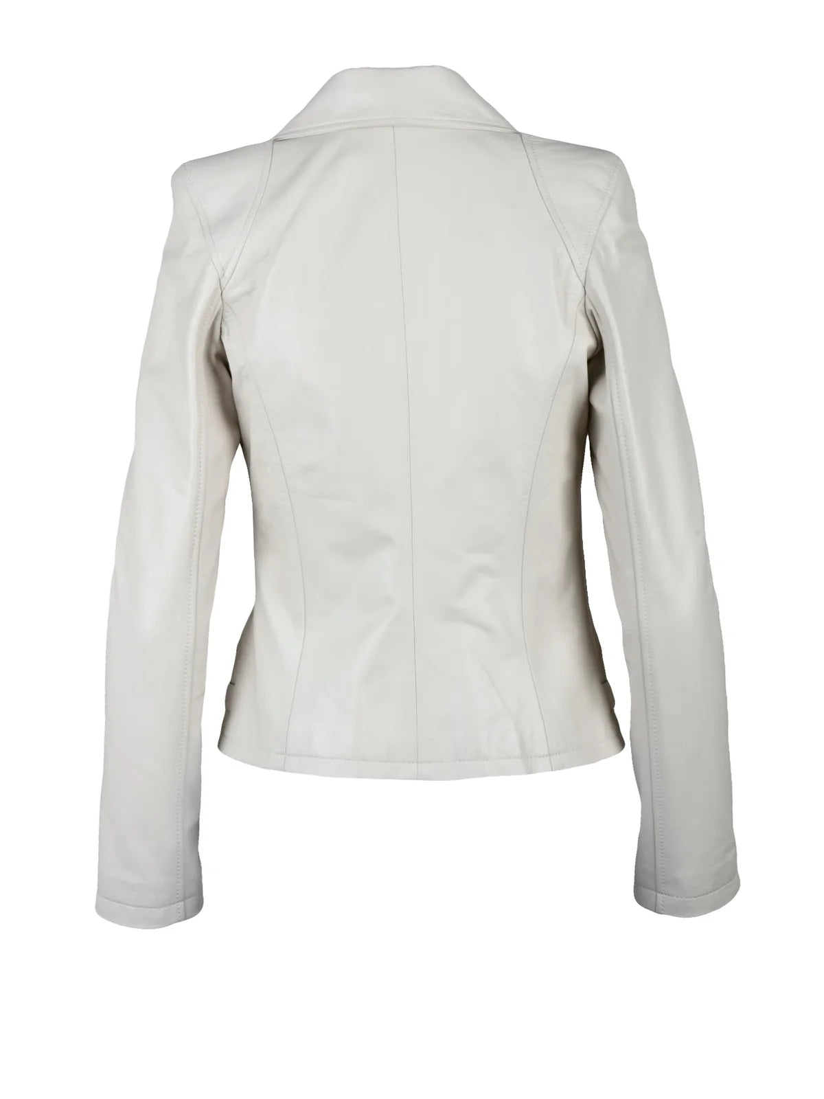 Sword 6.6.44 Giacca in Pelle Chiodo - Bianco